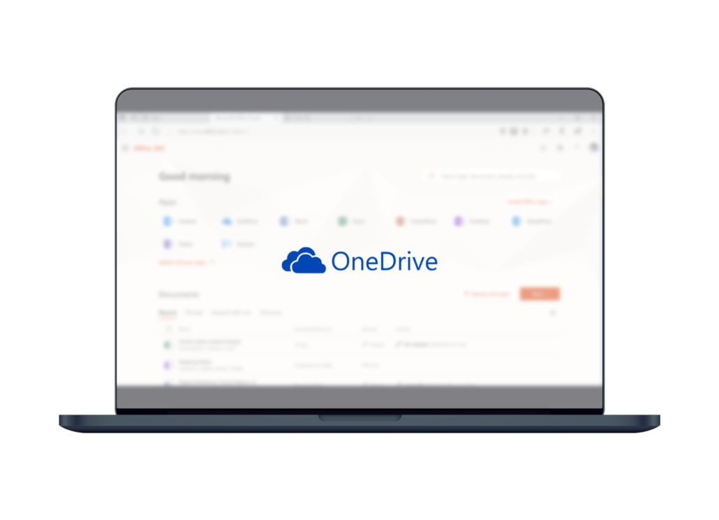 Screenshot OneDrive backup