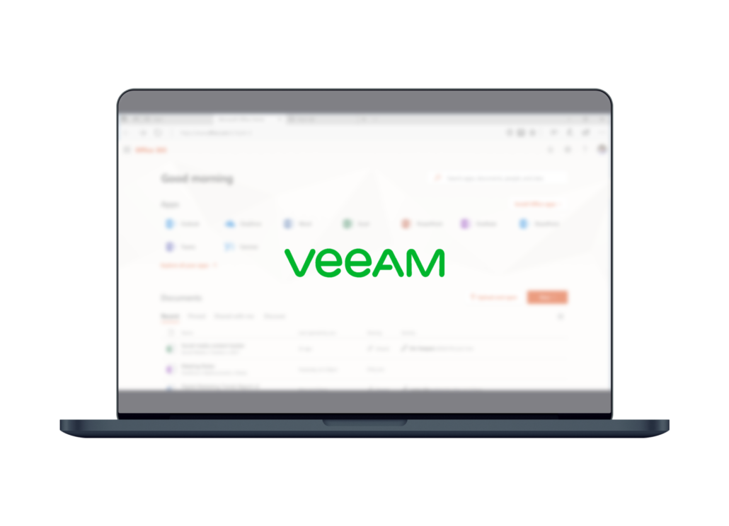 Screenshot Veeam backup serviceprovider